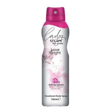 Жіночий дезодорант-антиперспірант для тіла LADY STORM Love Bright, 150 мл 282697 фото