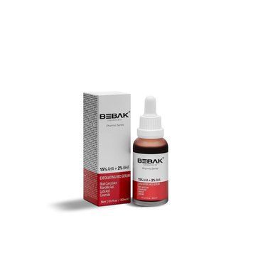 Відлущуюча червона сироватка для обличчя з AHA-BHA-PHA кислотами BEBAK Bebak Pharma, 30 мл 241506 фото